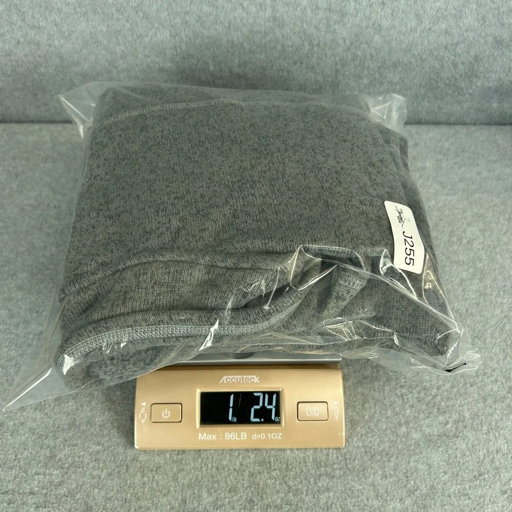 The North Face Gordon Lyons Full Zip Fleece Jacket Gray Heather Gorp Mens Medium